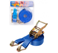 Стяжка груза  8 м, шир.4 см ТРЕК (1,5 - 3т) синяя, блистер