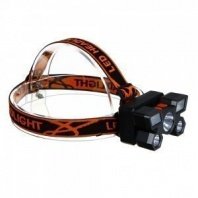 Фонарь налобный светодиодный аккумуляторный, 6 + 3 LED, 4 режима, 87х50х58мм, 1200мАч, USB кабель, пласт ЕРМАК