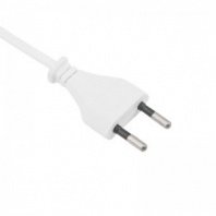 Шнур сетевой, вилка плоская с выключателем, без розетки, кабель 2x0.5 мм², длина 1,8 метра, 2.5 A, б