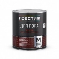 Эмаль для пола бежевая 2,8кг, быстросохнущ, акрил, полуглянцевая, Престиж Мастер