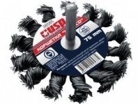 Корщетка д/дрели витая "Колесо", 75 мм