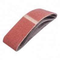 Лента шлифовальная 75х533 мм, Р80, 3шт, тканевая основа, оксид алюминия, РемоКолор