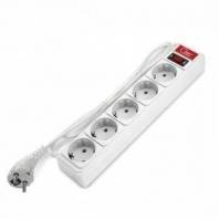 Сетевой фильтр "СОЮЗ" ПВС 3*0,75 белый 1,5м