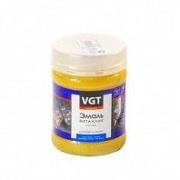 Эмаль декоративная 0,23кг, Золото, Металик, универс, акрил, глянцевая, VGT, ВД-АК-1179
