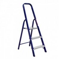 Лестница стремянка 3 ст, стальная (сталь+алюм. ступени) Алюмет