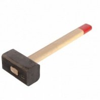 Кувалда 3 кг, деревянная ручка, кованая головка, ручка 380 мм Сибртех