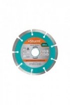 Алмазный диск сегмент 125х22мм, сухой рез, Sturm