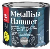 Грунт-эмаль молотковая 0,4л, глянцевая, по ржавчине, TIKKURILA