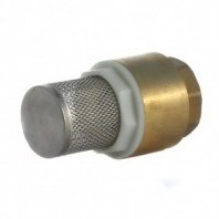 Обратный клапан 1", Ду25, Г-Г, латунь, шток пвх, с фильтром, Frap, F272.06