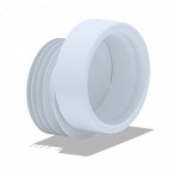 Манжета 100/114х20 мм, пластик, эксцентриковая,  для унитаза бел, W0410 АниПласт