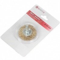 Щетка для дрели 40мм, дисковая пушистая со шпилькой Bartex