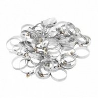 Хомут червячный 25-40мм, 50шт, ширина 9мм, металлический, стандартное болтовое крепление Сибртех