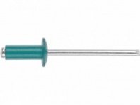 Заклепки 4,0х10 1000шт, алюминий/сталь, RAL5021, в картонной упаковке, STARFIX