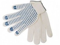 Перчатки х/б 10 класс Точка белые 4 нити