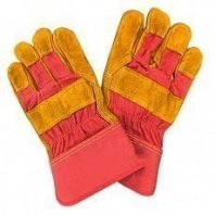 Перчатки спилковые комбинированные "Ангара" STRONG  (уп. 12/120 пар)