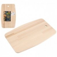 Доска разделочная береза 35х22х0,8см (массив берёзы) Sencillo