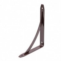 Уголок-кронштейн для полок декоративный, Арка, коричневый, 125х125мм, (шт.)
