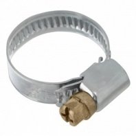 Хомут червячный 16-27мм, 100шт, ширина 9мм, металлические, Сибртех