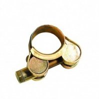 Хомут обжимной червячный усиленный, 20-22 мм, цинк, Robust