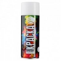 Эмаль белая глянцевая 400мл краска аэрозоль 01(9001/40) ЕРМАК