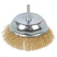 Щетка для дрели 80мм, чашка пушистая со шпилькой Bartex