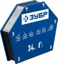 Угольник магнитный 6 углов, до 34кг, угол 30, 45, 60, 75, 90, 135 для свароч. работ, Профессионал (40055-34) З
