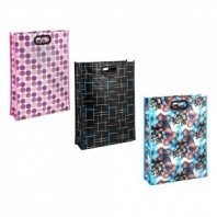 Сумка хозяйственная с вырубленной ручкой, нетканый материал, 32х42х10см, 13л, до 8кг, 3 диз. VETTA