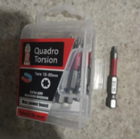 Бита 1/4" 15-50мм Torx (10 шт./кор.) "Quadro Torsion"E6,3 магн., S2, зона Torsion