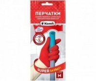 Перчатки хоз.латекс. БИКОЛОР сверхпроч. бело-красные M 1978 Bicoira2 $*144 (пар.)