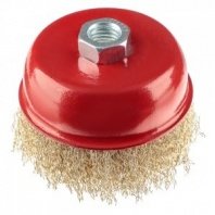 Щетка чашка УШМ 100мм пушистая М14, ЕРМАК