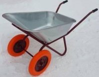 Тачка 2-кол строительная 110л на ПУ колесе 3,25-8-20