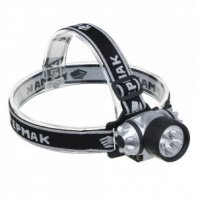 Фонарь налобный светодиодный на батарейках, 5 ярк. LED, 3*ААА, 6,5*4,3см ЧИНГИСХАН