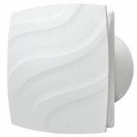 Вентилятор настен, ERA, d100 мм, 14 Вт, 95 м³/ч, обр.клап, бел, Wave, WAVE 100C