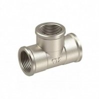 Тройник 1/2", Ду15, Г-Г-Г, никель, РосТурПласт