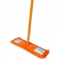 Швабра с насадкой Лапша, телескоп.ручка, 120см, (оранж) ЕвроМоп  "Шениль",