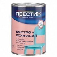 Эмаль акриловая белая 0,9кг, аромат яблока, быстросохнущая, мат, Престиж