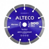 Алмазный диск сегмент 300х25,4мм, по бетону Alteco