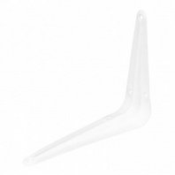 Кронштейн угловой с ребром 100х125мм, белый Сибртех