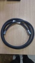 Подводка для газа 3,0м 1/2", Г-Ш, м/р черная (Россия)