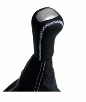 Ручка КПП Lada 2190 Гранта с 2012 г.в/Калина 2 кожа люкс черный/белый LION 1_