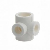 Крестовина 2-плоскостная, полипроп, 40х25 мм, бел, Valfex