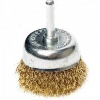 Щетка для дрели 50мм, чашка пушистая со шпилькой REDVERG (830011)