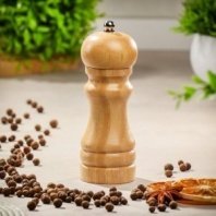 Мельница для специй дерево, 13 см, беж, Y3-1159