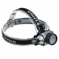 Фонарь налобный светодиодный на батарейках, 14 ярк. LED, 3*ААА, 6*4,2см ЧИНГИСХАН