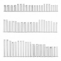 Набор штифтов с головкой и отверстием под шплинт, 60 предм.// Сибртех