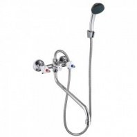 Смеситель для ванны с душем, круглый излив 40см, кер. кран-буксы 1/2, хром, цинк, SK08-S240 СоюзКран