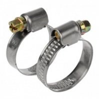 Хомут червячный 16-27мм, 50шт, ширина 0,7мм, (упак. 50 шт) REXANT