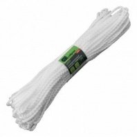 Шнур 4мм (20м) полипропиленовый с серд. белый Сибртех