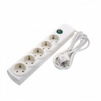 Удлинитель с сетевым фильтром 5 розеток ПВС 3х1мм², 16А, с/з, с выкл., 3м, (шт.), 3м, (шт.)