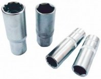 Головка 1/2" 6гр. 16мм, длинная, глубокая, свечная СЕРВИС КЛЮЧ